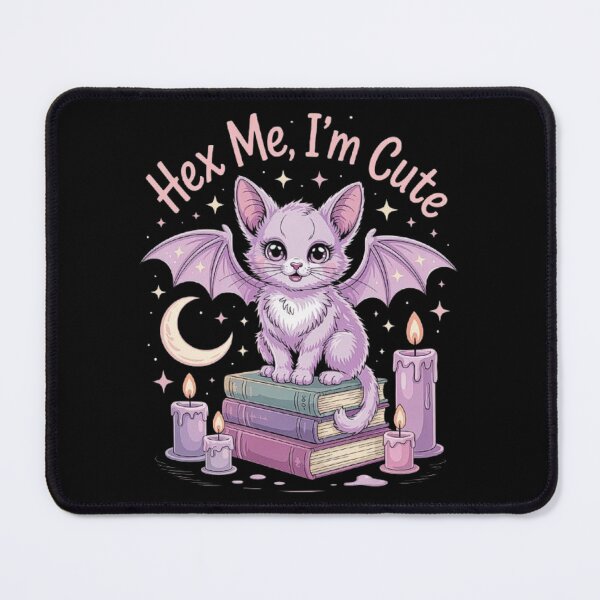 Item preview, Cute Gothic Witchy Cat Art – Hex Me I’m Cute Magic Aesthetic designed and sold by love3617.