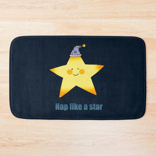 Item preview, Kawaii Sleepy Star in Pajama Hat designed and sold by CuteCartoon.