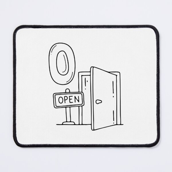 Item preview, An illustration of letter O stand for Open beside it designed and sold by rasagamastore.