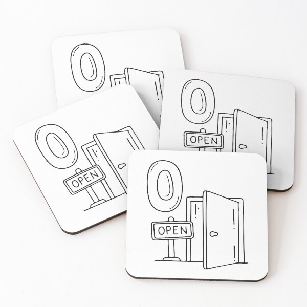 Item preview, An illustration of letter O stand for Open beside it designed and sold by rasagamastore.