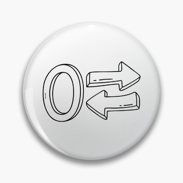 Item preview, An illustration of letter O stand for Opposite beside it designed and sold by rasagamastore.
