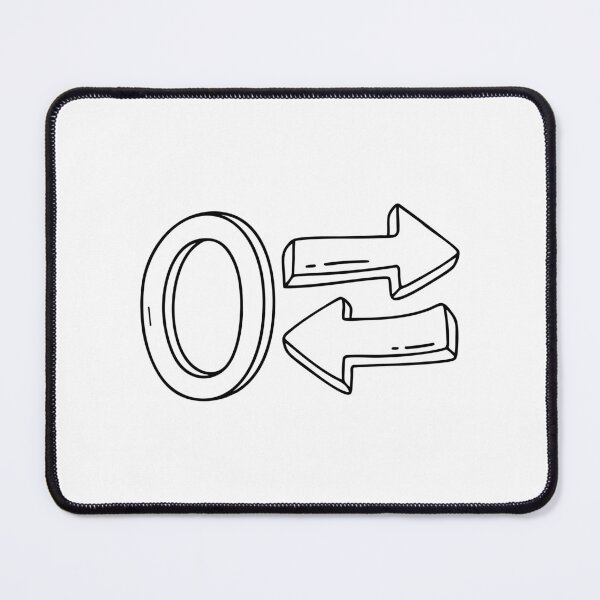 Item preview, An illustration of letter O stand for Opposite beside it designed and sold by rasagamastore.