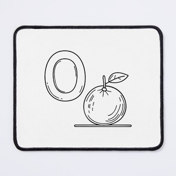 Item preview, An illustration of letter O stand for Orange beside it designed and sold by rasagamastore.