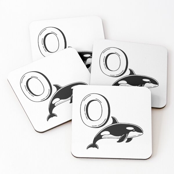 Item preview, An illustration of letter O stand for Orca beside it designed and sold by rasagamastore.