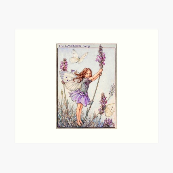 Item preview, Lavender Flower Fairy | Cicely Mary Barker designed and sold by lea-lani.