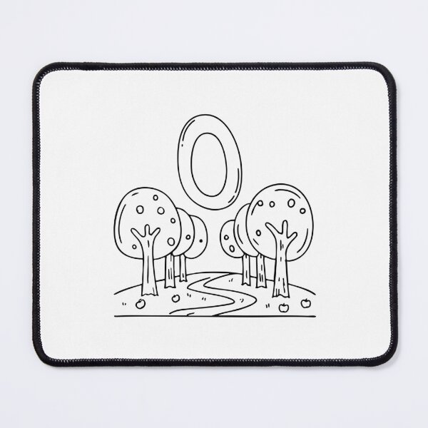 Item preview, An illustration of letter O stand for Orchard beside it designed and sold by rasagamastore.
