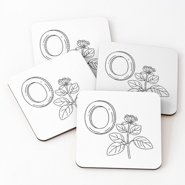 Item preview, An illustration of letter O stand for Oregano beside it designed and sold by rasagamastore.