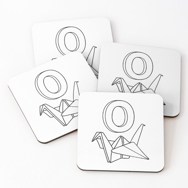 Item preview, An illustration of letter O stand for Origami beside it designed and sold by rasagamastore.
