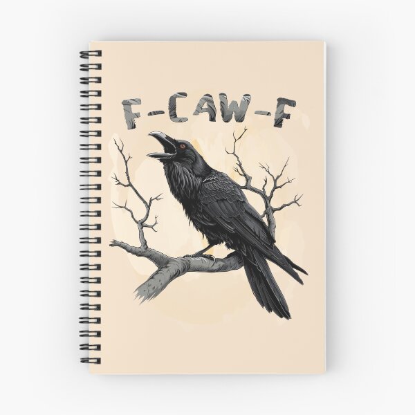 Item preview, F-Caw-F Funny Raven Pun – Gothic Crow Humor designed and sold by Aredbox.