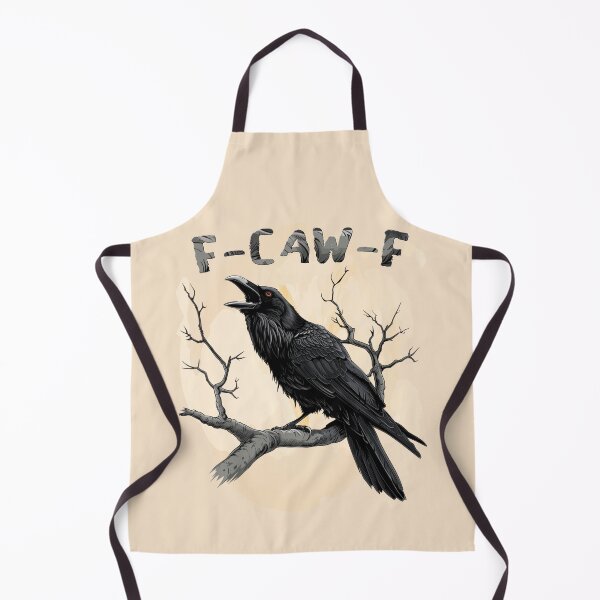 Item preview, F-Caw-F Funny Raven Pun – Gothic Crow Humor designed and sold by Aredbox.