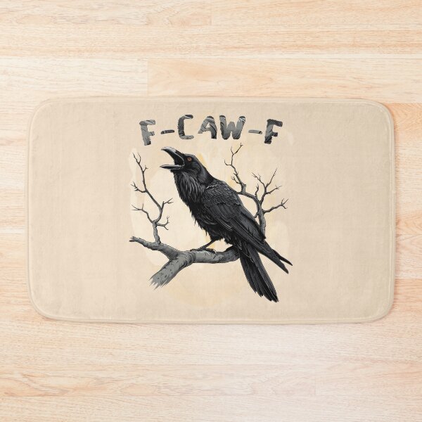 Item preview, F-Caw-F Funny Raven Pun – Gothic Crow Humor designed and sold by Aredbox.