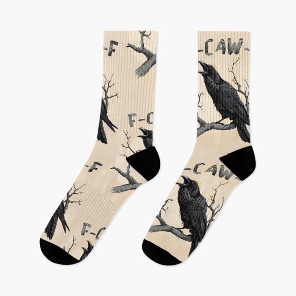 Item preview, F-Caw-F Funny Raven Pun – Gothic Crow Humor designed and sold by Aredbox.