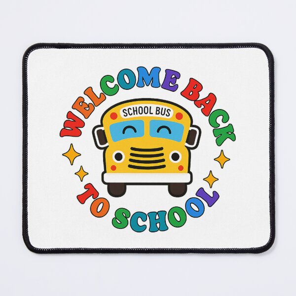 Item preview, Welcome Back to School Cute Smiling School Bus Rainbow Letters designed and sold by Alex Songs.