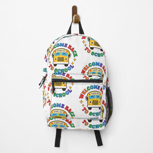 Item preview, Welcome Back to School Cute Smiling School Bus Rainbow Letters designed and sold by Alex Songs.