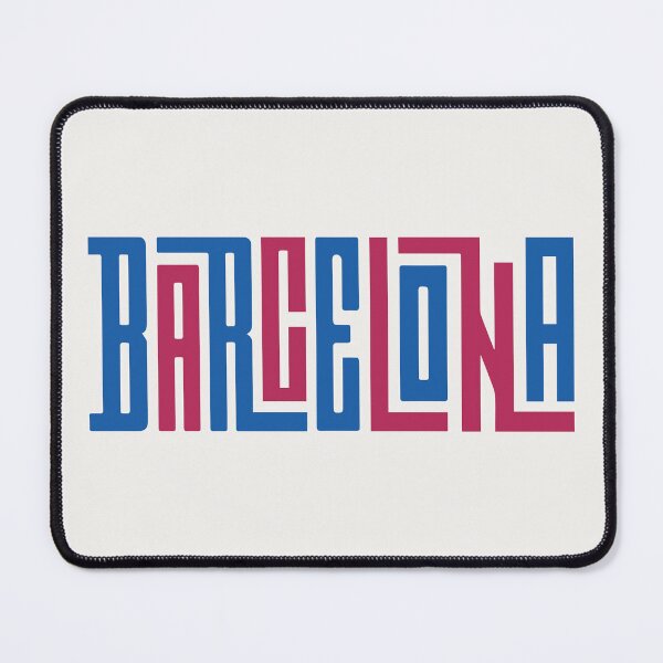 Item preview, Barcelona Text Art – Modern Blaugrana Typography Design designed and sold by Squadra Canvas.