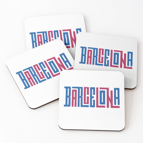Item preview, Barcelona Text Art – Modern Blaugrana Typography Design designed and sold by Squadra Canvas.