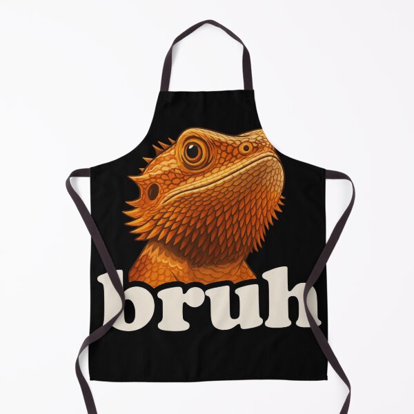 Item preview, Bearded Dragon “Bruh” Meme – Funny Lizard Expression Design designed and sold by haitrieuic96.