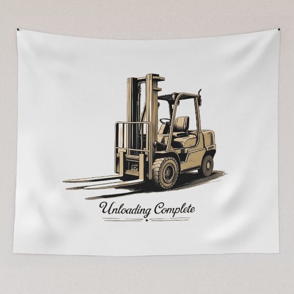 Item preview, Forklift unloading complete designed and sold by RetroNibylander.