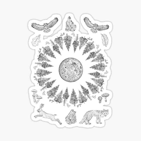 Forest magic Sticker