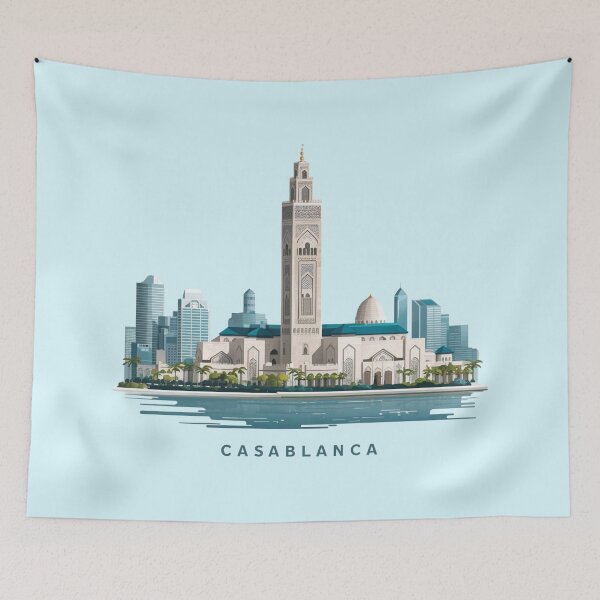 Item preview, Casablanca City Journal – Vintage Morocco Travel  designed and sold by MAGICKEY2024.