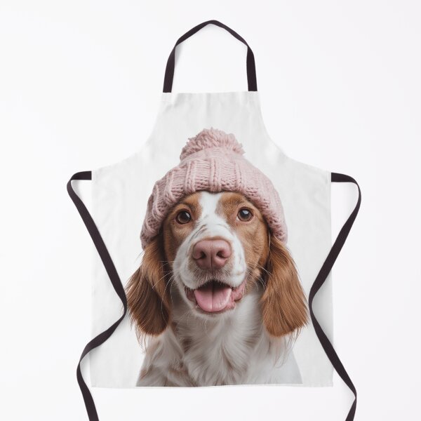 Item preview, Cozy Welsh Springer Spaniel dog Wearing Pink Winter Hat Trendy Animal Fashion Artwork designed and sold by LazyOwlStore.