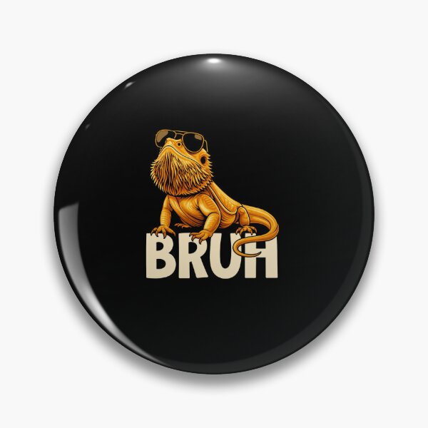 Item preview, Cool Bearded Dragon with Sunglasses – “BRUH” Funny Reptile Meme Art designed and sold by haitrieuic96.