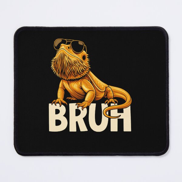 Item preview, Cool Bearded Dragon with Sunglasses – “BRUH” Funny Reptile Meme Art designed and sold by haitrieuic96.