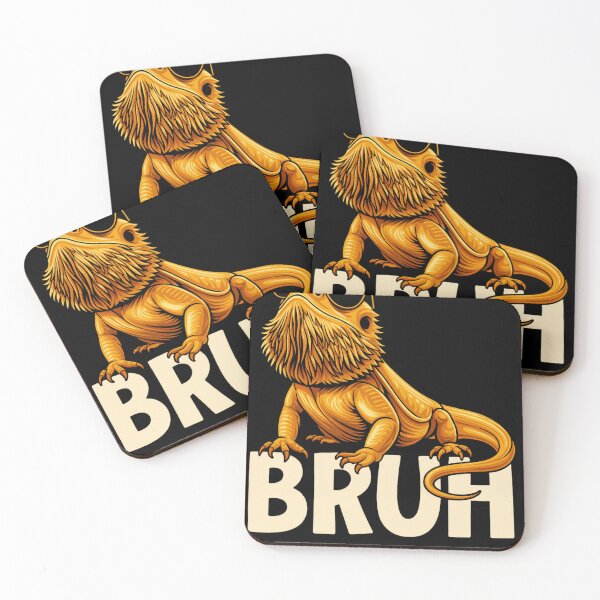Item preview, Cool Bearded Dragon with Sunglasses – “BRUH” Funny Reptile Meme Art designed and sold by haitrieuic96.