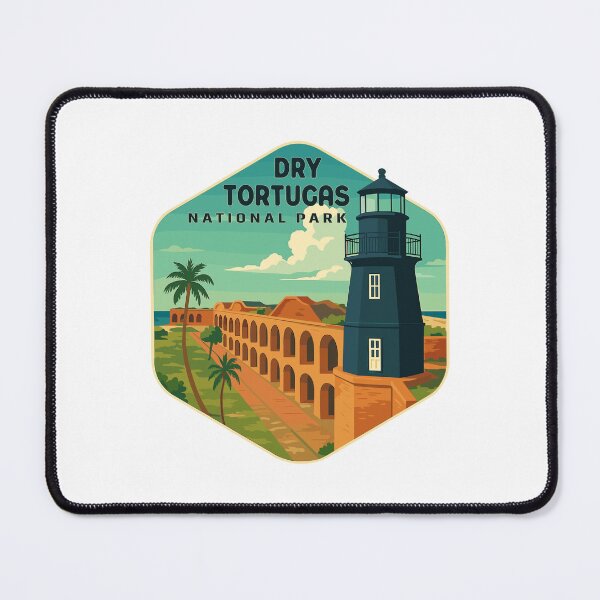 Item preview, Dry Tortugas National Park Retro Island Sticker designed and sold by Ismeal Von.