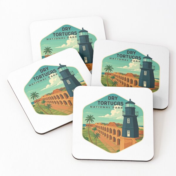 Item preview, Dry Tortugas National Park Retro Island Sticker designed and sold by Ismeal Von.