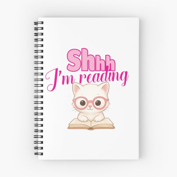 Item preview, Shhh I'm Reading Kitten designed and sold by Jhullie.