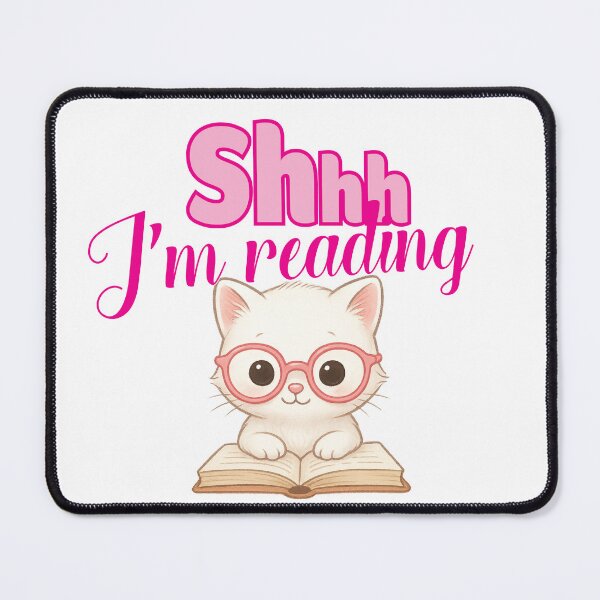 Item preview, Shhh I'm Reading Kitten designed and sold by Jhullie.