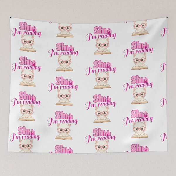 Item preview, Shhh I'm Reading Kitten designed and sold by Jhullie.