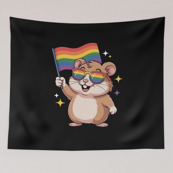 Item preview, Gay Pride Capybara designed and sold by WindowStone.