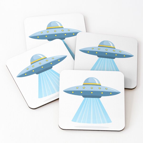 Item preview, Alien UFO Spaceship Beaming Light – Sci-Fi Abduction Extraterrestrial Art designed and sold by PrintCreations9.