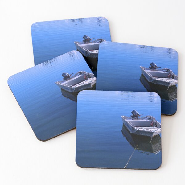 Item preview, Lone Boat on Kingscote Bay designed and sold by ezcreate.media.