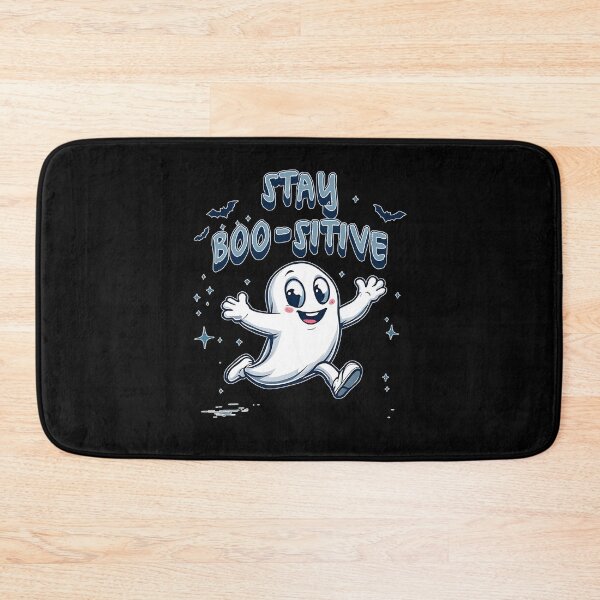 Item preview, STAY BOO-SITIVE - SPOOKY HALLOWEEN SMILY GHOST designed and sold by justyna-s28.