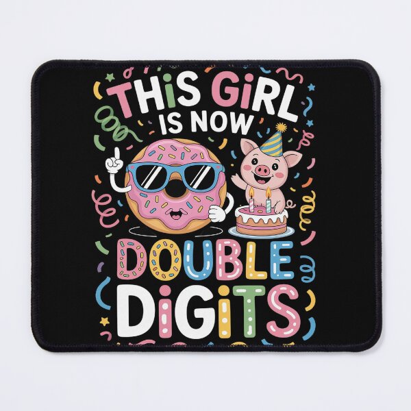 Item preview, Girl 10 Double Digits 10th Birthday Pig designed and sold by Hlz-0118.