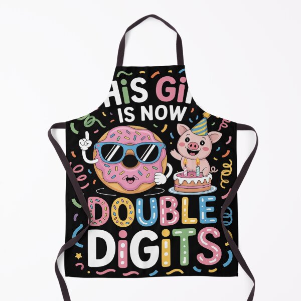 Item preview, Girl 10 Double Digits 10th Birthday Pig designed and sold by Hlz-0118.