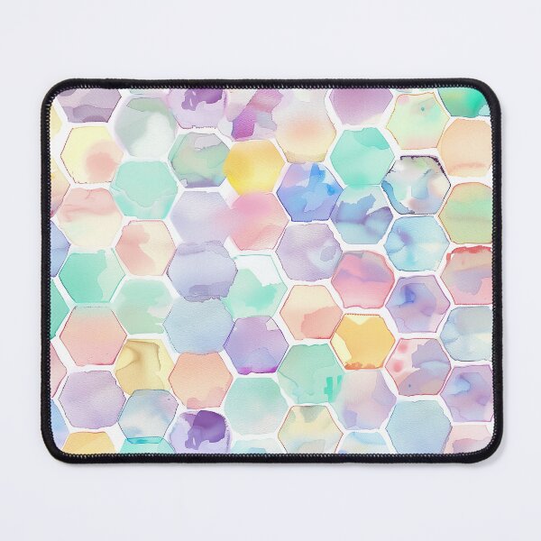 Item preview, Abstract honeycomb mosaic pastel designed and sold by Letteraddicted.