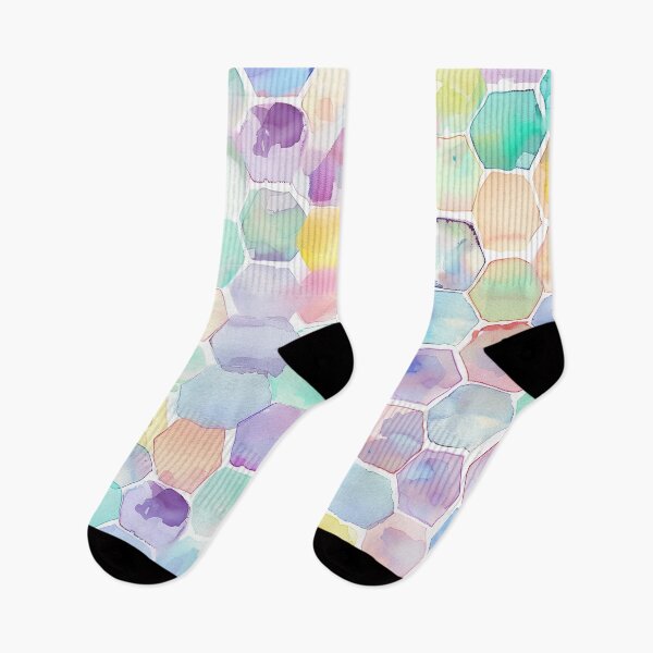 Item preview, Abstract honeycomb mosaic pastel designed and sold by Letteraddicted.