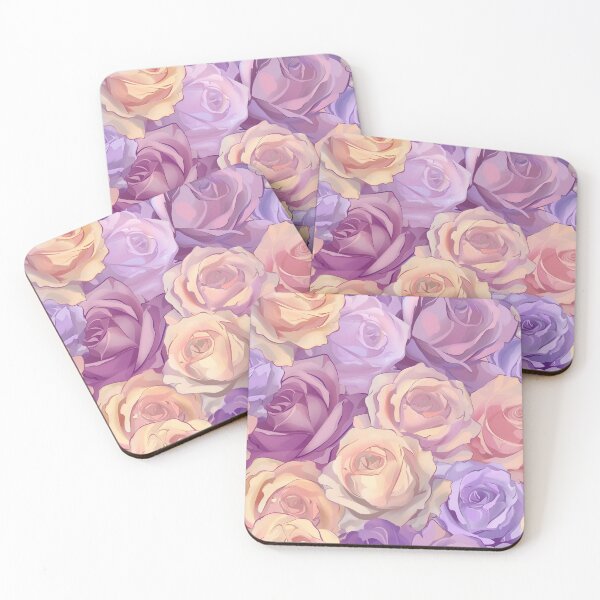 Item preview, Elegant pastel rose pattern designed and sold by Letteraddicted.