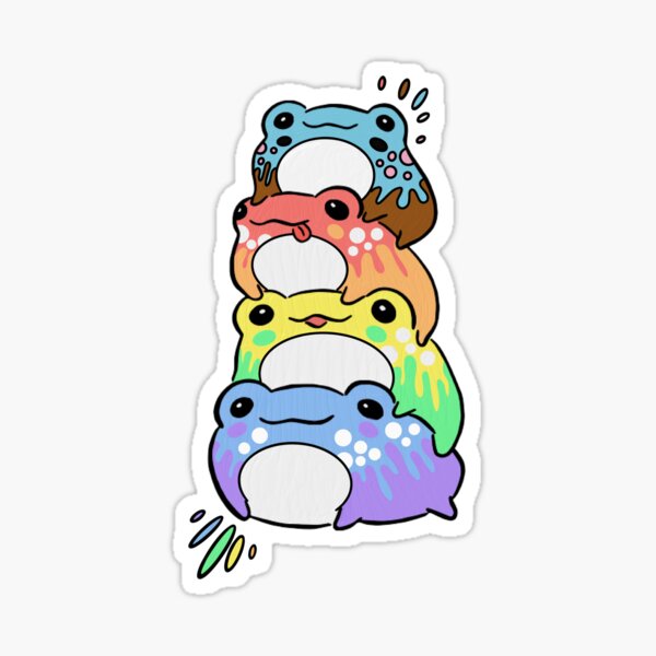 Item preview, Pride frogs designed and sold by Mystical Illustrations.