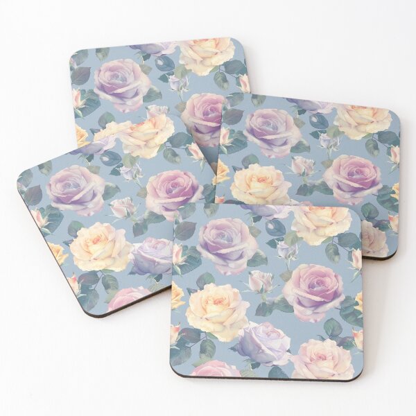Item preview, Elegant pastel rose pattern designed and sold by Letteraddicted.