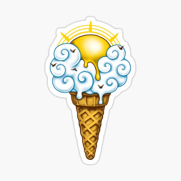 Sunny Ice Cream Sticker