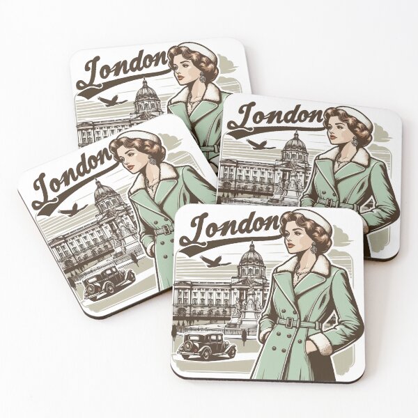 Item preview, Elegant British Lady in Winter by Buckingham Palace – London Scene  designed and sold by MAGICKEY2024.