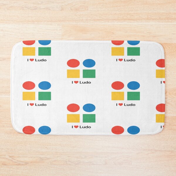 Item preview,  I Love Ludo  Minimalist Board Game Art | Red, Blue, Yellow, Green Shapes designed and sold by TulipsArtDesigns .
