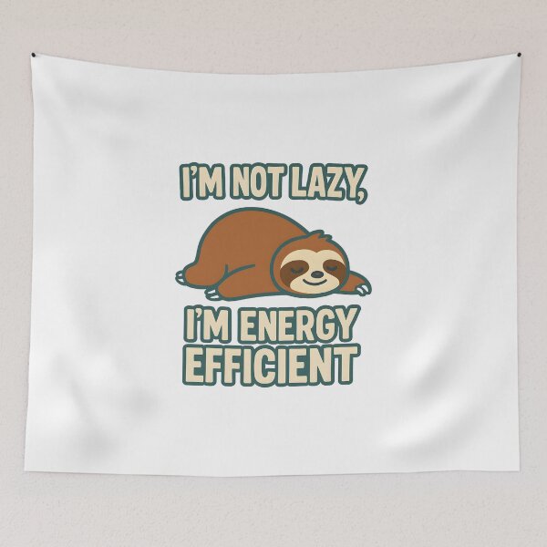 Item preview, Energy Efficient Sloth Vibes designed and sold by inkNext.