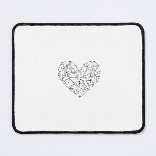 Item preview, Breaking heart with semicolon designed and sold by dp19design.
