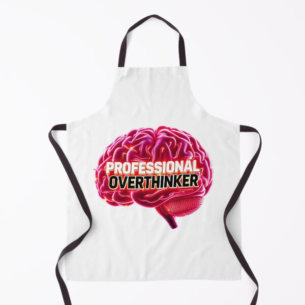 Item preview, Professional Overthinker – Neon Brain Glow Graphic Design designed and sold by PrintBreeze.